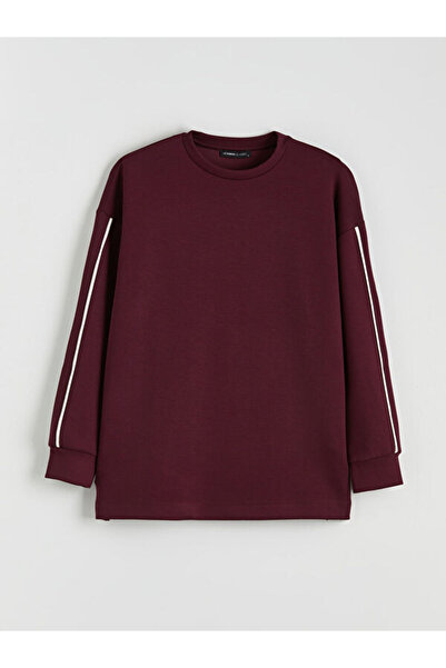 LC Waikiki سترة نسائية كبيرة الحجم برقبة دائرية