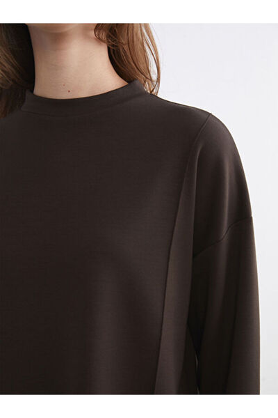 LC Waikiki Women's Stand Collar Sweatshirt Tunic