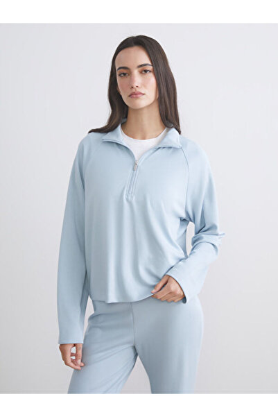 LC Waikiki Women's High Collar Oversize Sweatshirt