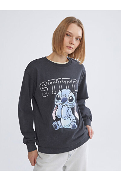 LC Waikiki Sparkling Choices from Shining Store Stitch Printed Loose Fit Wome...