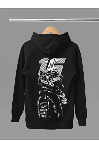 MAGORS Hanorac F1 din bumbac imprimat CHARLES LECLERC, cu mânecă lungă, cu cu...