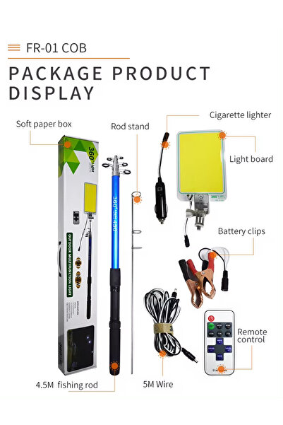 Generic Heavy-Duty Camping Lantern FR-01 COB 12V White LED 2577 lm