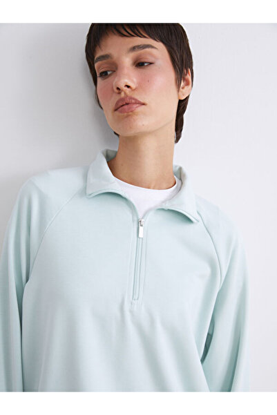 LC Waikiki Women's High Collar Oversize Sweatshirt