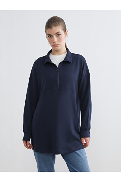 LC Waikiki Women's Stand Collar Sweatshirt Tunic