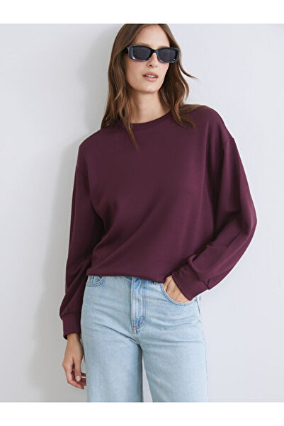 LC Waikiki طاقم الرقبة البلوز المرأة كبيرة الحجم