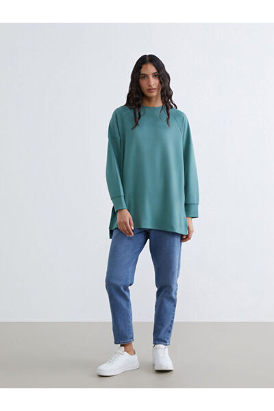 LC Waikiki Crew Neck Oversize Women's Sweatshirt Tunic