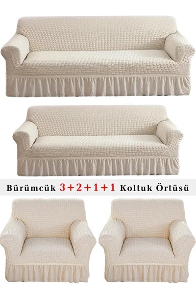 ARİFE HOME Bürümcük Koltuk örtüsü, Kanepe, Çekyat Örtüsü, Koltuk Kılıfı 3 2 1...