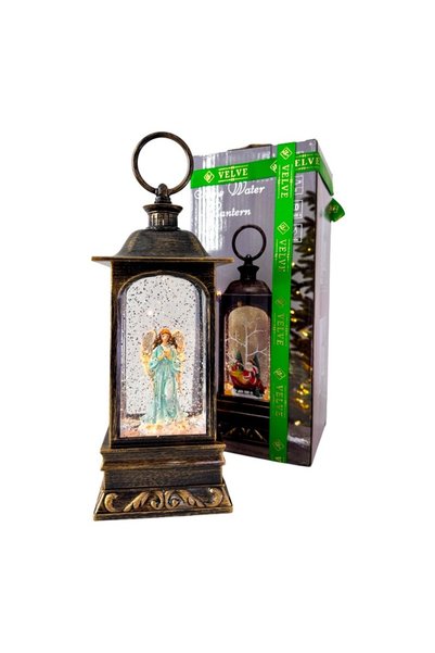 velve Μουσική και φωτιστική διακόσμηση, Vintage Φανάρι, με Άγγελο, ζεστά φώτα...