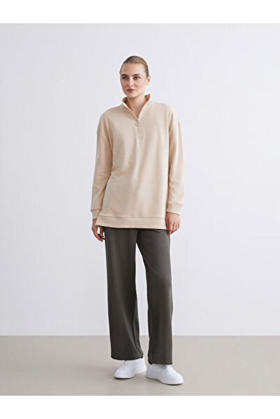 LC Waikiki Women's Stand Collar Sweatshirt Tunic