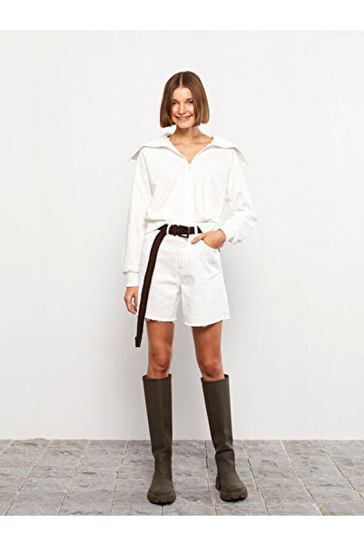 LC Waikiki Polo Neck Plain Long Sleeve Women's Sweatshirt