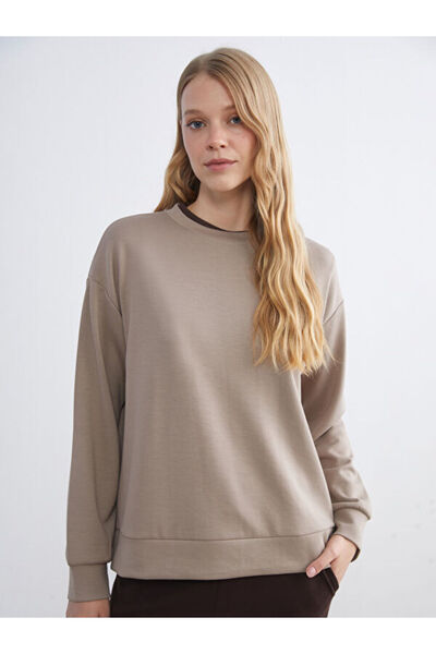 LC Waikiki طاقم الرقبة البلوز المرأة كبيرة الحجم