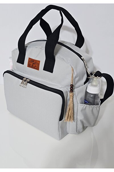 USF Mother Baby Care Backpack, Hand Shoulder Bag Organizer Functional Thermal Baby Bottle Bag with Compartments