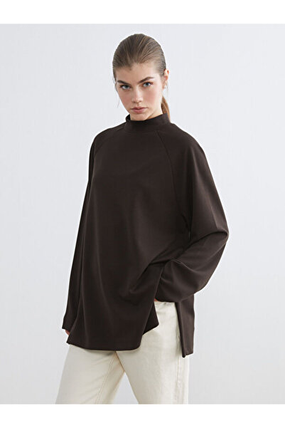 LC Waikiki Tunica hanorac supradimensionat pentru dama cu guler stand