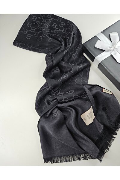 Helyabutik İnce Kumaş G Tema Pamuklu Şal Yün İpek Şal 4 Mevsim Çift Taraflı