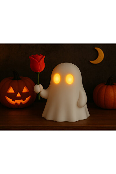 Atsutech Işıklı Hayalet Figürü | Karanlıkta Parlayan Dekor | El Yapımı Gece L...