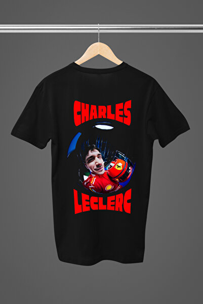 MAGORS CHARLES LECLERC, BUMBAC IMPRIMAT, Mânecă scurtă, CORTĂ REGULARĂ F1 tricou