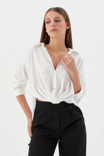Shopping Shop Satin shirt ecru