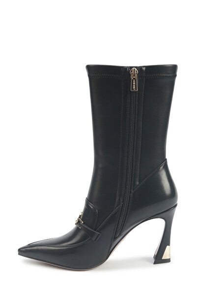 Nine West DORA 5PR Μαύρες γυναικείες μπότες με τακούνι