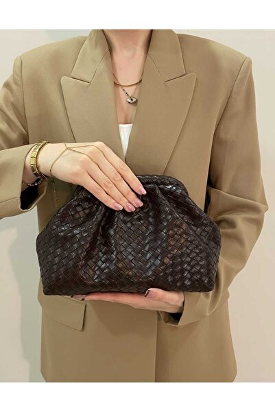 themoiss Scholarship-Patterned Bitter Coffee Shoulder and Hand Bag