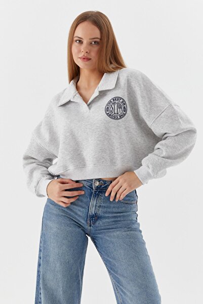 Shopping Shop Polo Gât cu căptușeală din fleece Swea tricou GRI MELANGE