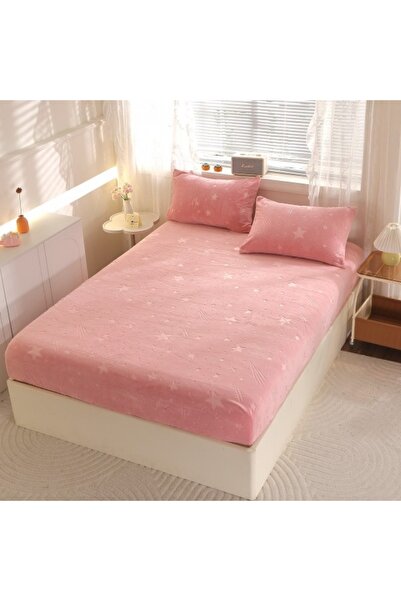 CumparaMisim Cocolino fluffy elastic cover, 180x200cm and 2 pillowcases 50x70cm, Starry Night