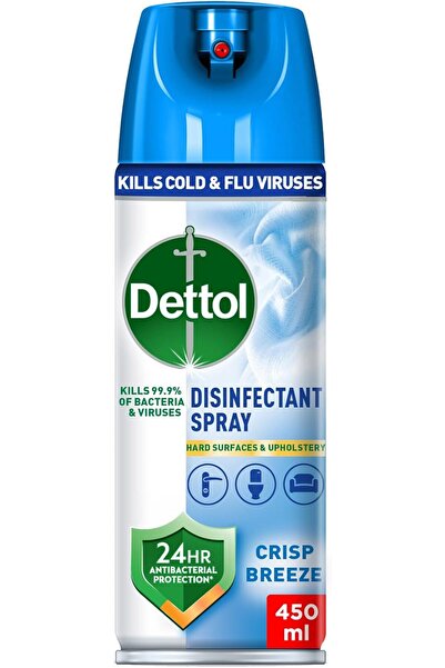Dettol All-in-One Antibacterial Disinfectant Spray, Fresh Breeze, 450 ml