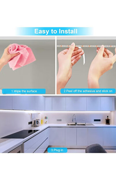 Generic LED strip kit, USB powered, flexible, for bedroom, decorative lighting, and boat decoration