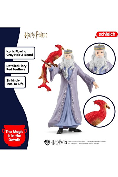 SCHLEICH Harry Potter - Albus Dumbledore & Fawkes Figurine Set (2 PC) - 42637