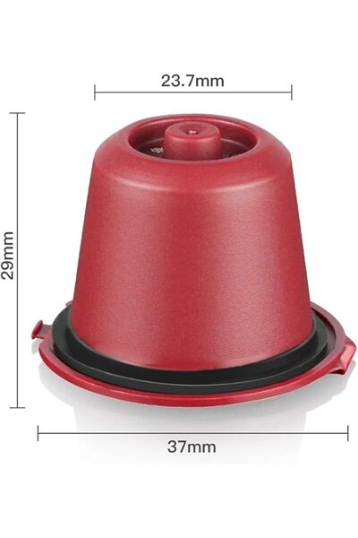 Generic Economical coffee capsules, reusable up to 300 times, compatible with Nespresso - 6 capsules