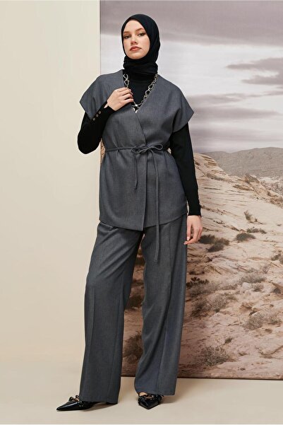 Alvina Belted Pants Suit 46020
