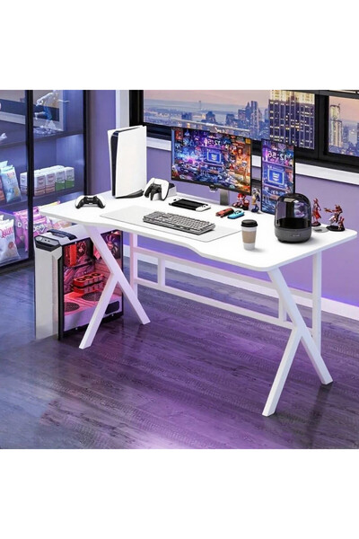 HotsUAE Gaming Desk Office Desk Computer Desk,for Home Bedroom upgraded version with 3-layer shelf