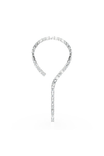Swarovski Millenia Kolye, Sekizgen kesim, Beyaz, Rodyum kaplama