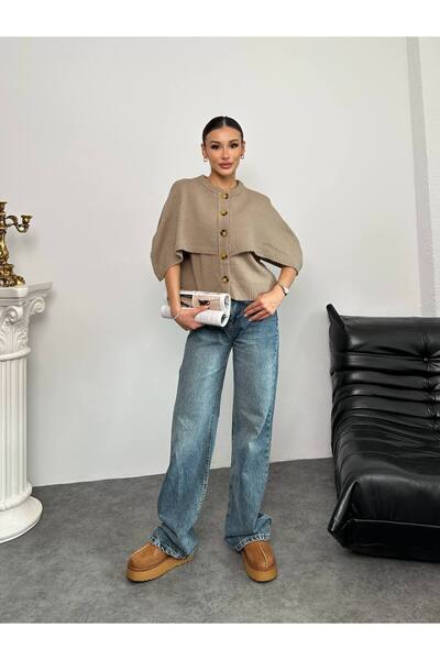 Abalı Yeni sezon triko kışlık ceket düğmeli Hamwi Farda model