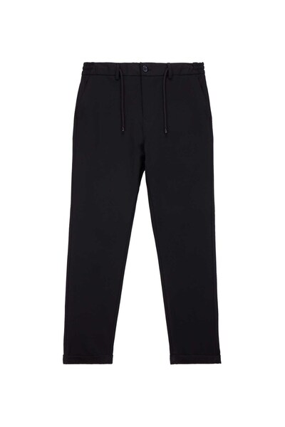 Jeep Lastikli Bel Lastikli Paça Jogger Siyah Erkek Pantolon J5WM-PNT7866