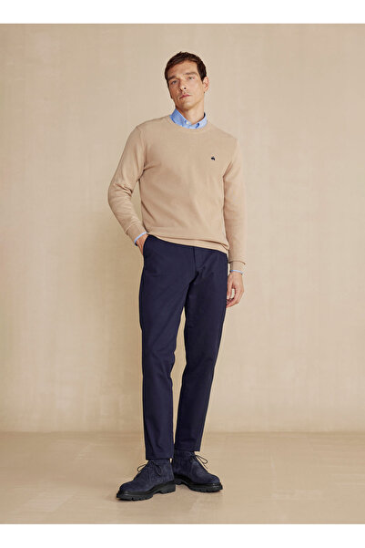 BROOKS BROTHERS Normal Bel Düz Paça Standart Lacivert Erkek Pantolon BBSS25MP...