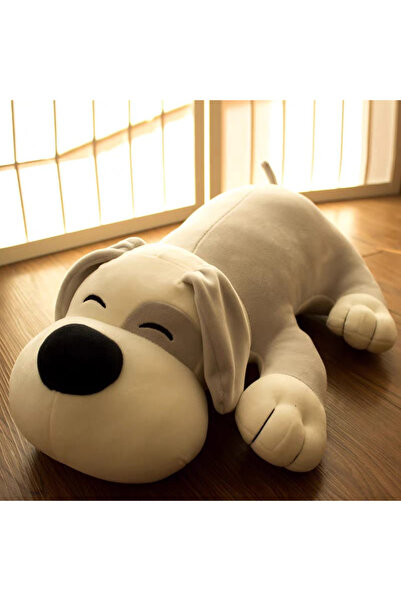 Krista Plush toy and cushion with blanket included, Gray puppy