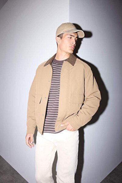 DeFacto Regular Fit Shirt Collar Inside Pocket Coat F0153Ax25Wn