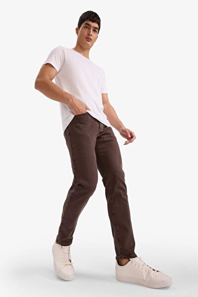 DeFacto Slim Tapered Fit Skinny Fit Κανονική μέση με στενό πόδι Παντελόνι τζιν F4046AX25WN