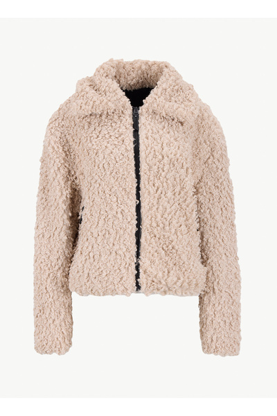 Discovery Expedition D5WL-MNT3722 Bej Düz Kadın Mont