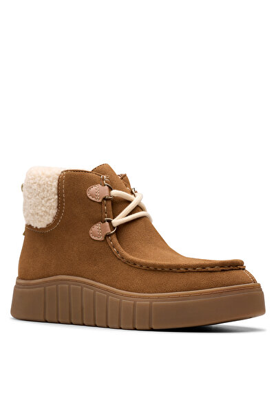CLARKS Süet Taba Kadın Bot Mykah Izzy