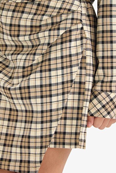 DeFacto Girl's Cotton Checkered Shorts Skirt G1899A825Au