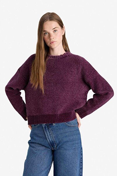 DeFacto Regular Fit Crew Neck Chenille Sweater C6227Ax25Cw