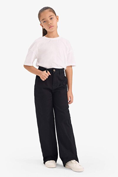 DeFacto Girl's Flare Fit Gabardine Pants G4227A825Wn