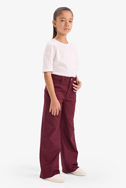 DeFacto Girl's Flare Fit Gabardine Pants G4227A825Wn