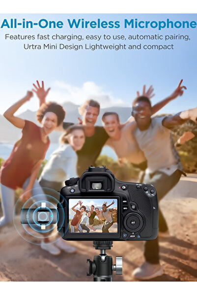 Generic 3 in 1 Wireless Lavalier Microphones for iPhone, Android, Camera, Video Recording USB-C Microphone