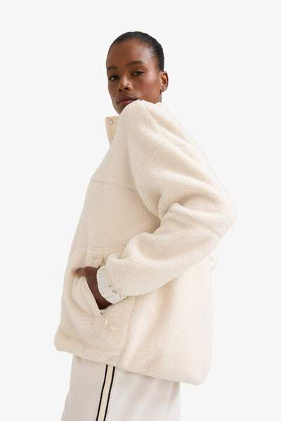 DeFacto DeFactoFit oversized Φαρδύ παλτό από φλις βελούδινο με εσωτερικό φλις E9258AX25AU