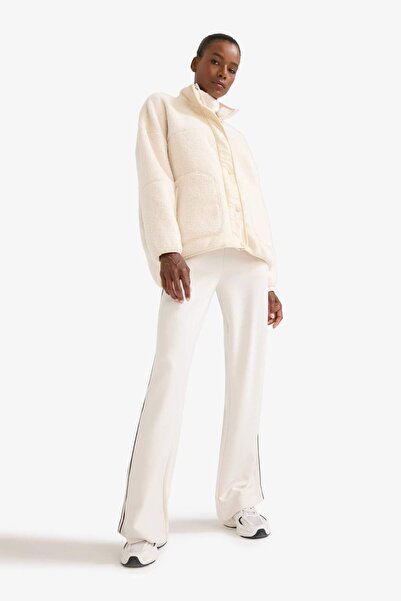 DeFacto Defactofit Oversized Wide Fit Fleece Inside Plush Coat E9258Ax25Au