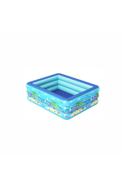 Krista Inflatable swimming pool with inflatable floor, rectangular 180 x 135 x 55 cm