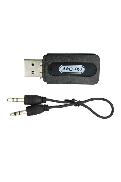 Go-Des GD-BT103 Bluetooth V2.1+EDR USB/AUX Wireless Audio Receiver for Car & Home Music