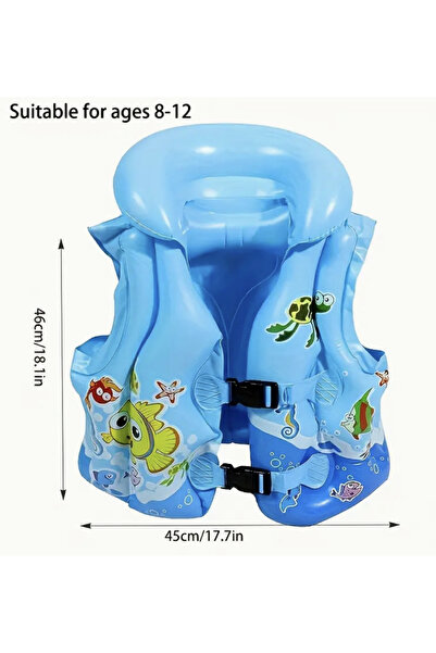 Krista Inflatable vest with print, blue M